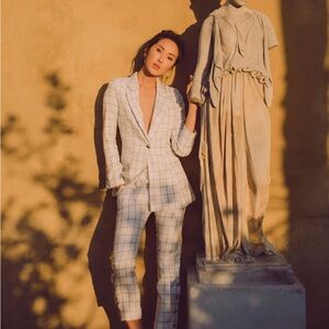 Chriselle x J.O.A. Plaid Blazer Size XS